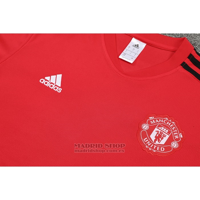Chandal del Manchester United Manga Corta 2022-2023 Rojo - Pantalon Corto